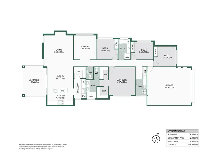 Floorplan of Homely house listing, 35 Lilydale Drive, Lakelands WA 6180