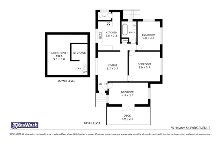 Floorplan of Homely house listing, 75 HAYNES STREET, Park Avenue QLD 4701