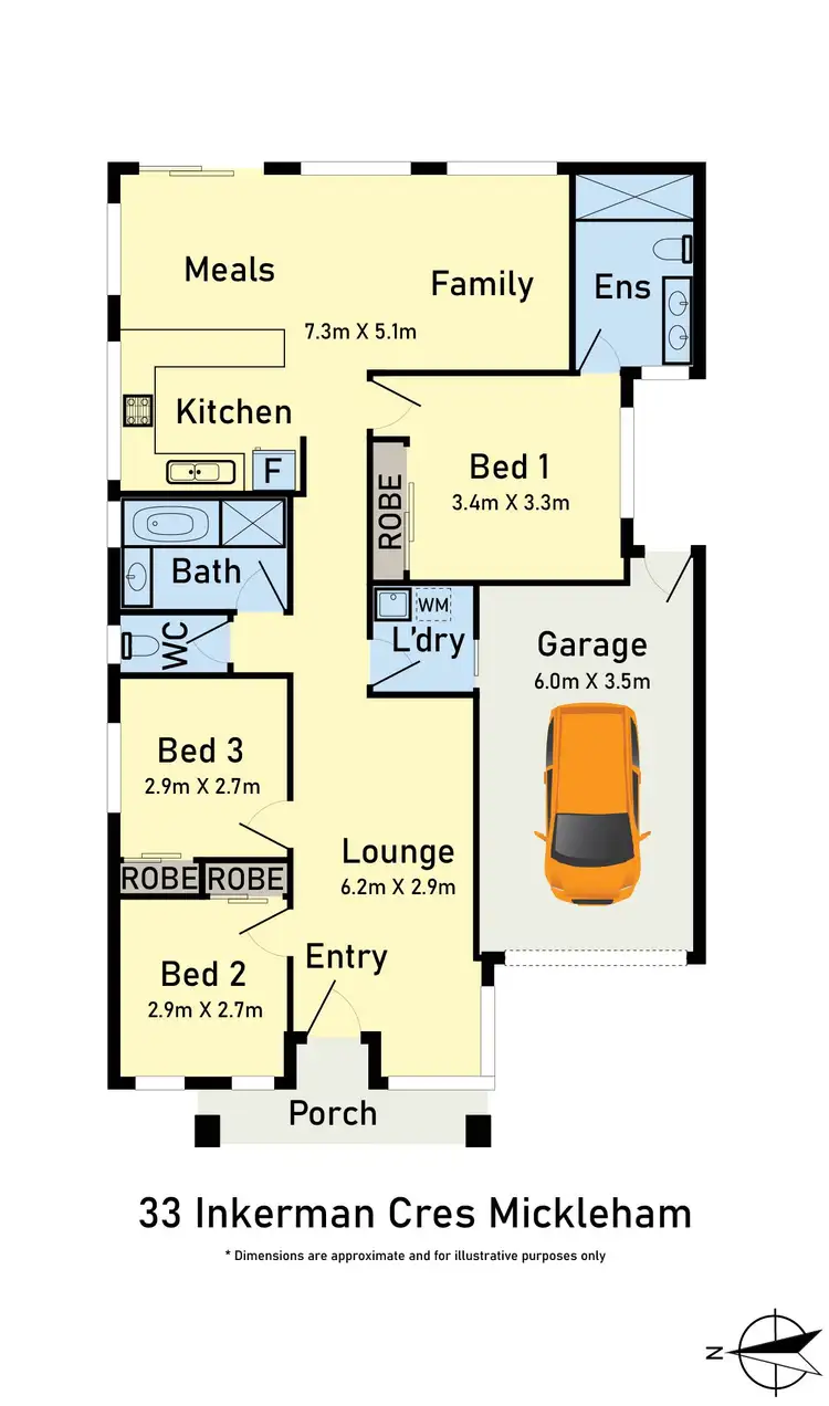 Floorplan of Homely house listing, 33 Inkerman Crescent, Mickleham VIC 3064