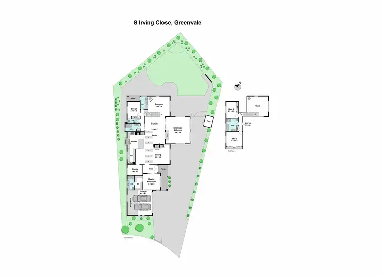 Floorplan of Homely house listing, 8 Irving Close, Greenvale VIC 3059