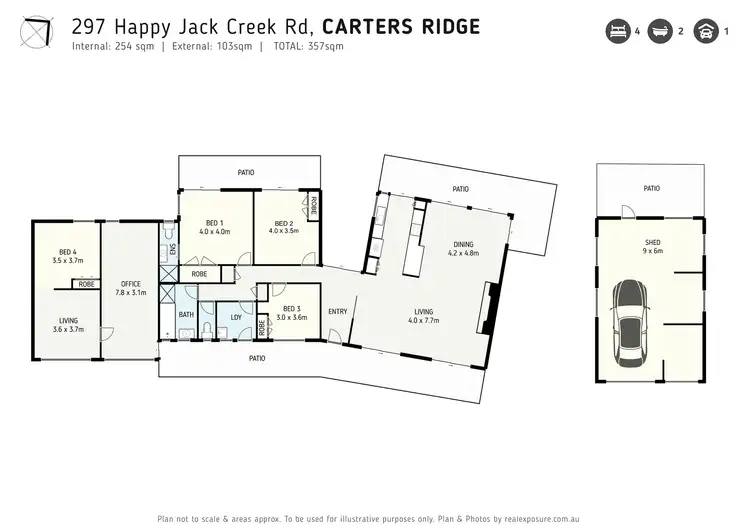 Floorplan of Homely house listing, 297 Happy Jack Creek Road, Carters Ridge QLD 4563