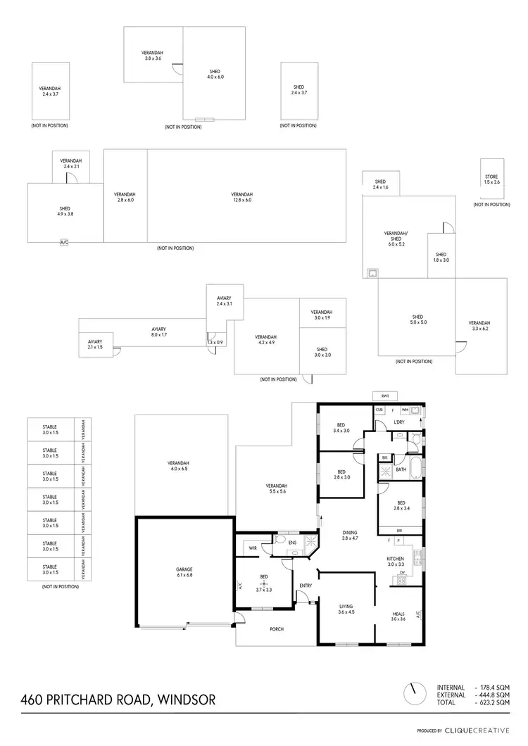 Floorplan of Homely house listing, 460 Pritchard Road, Windsor SA 5501