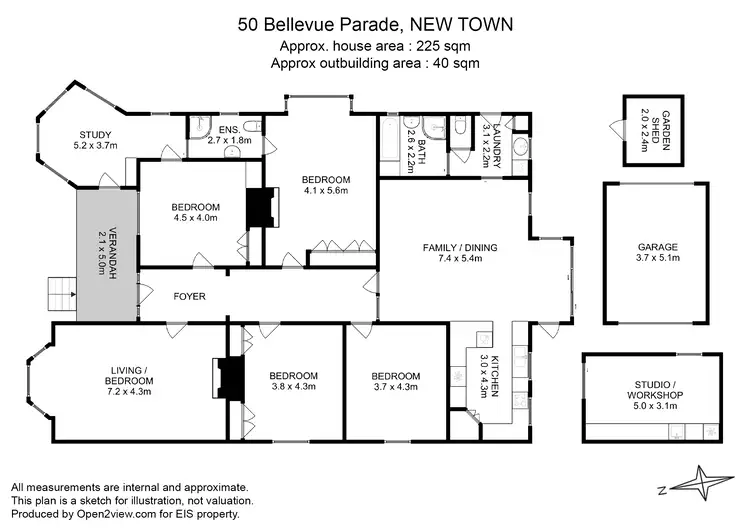 Floorplan of Homely house listing, 50 Bellevue Parade, New Town TAS 7008