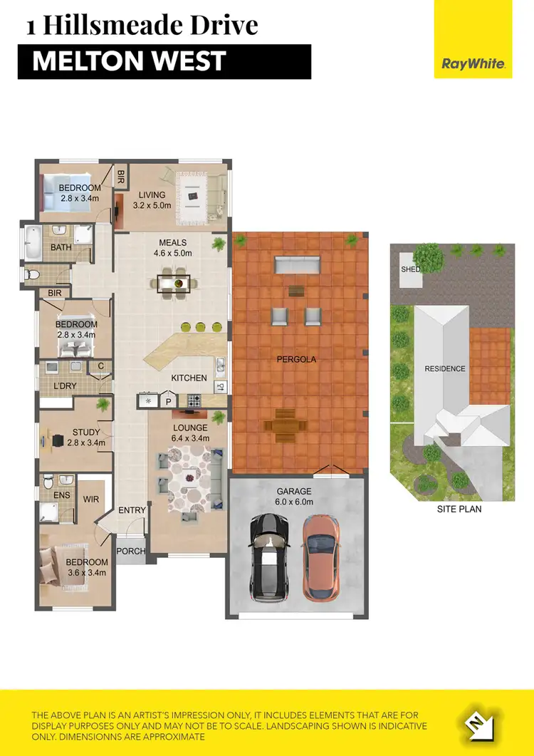 Floorplan of Homely house listing, 1 Hillsmeade Drive, Melton West VIC 3337