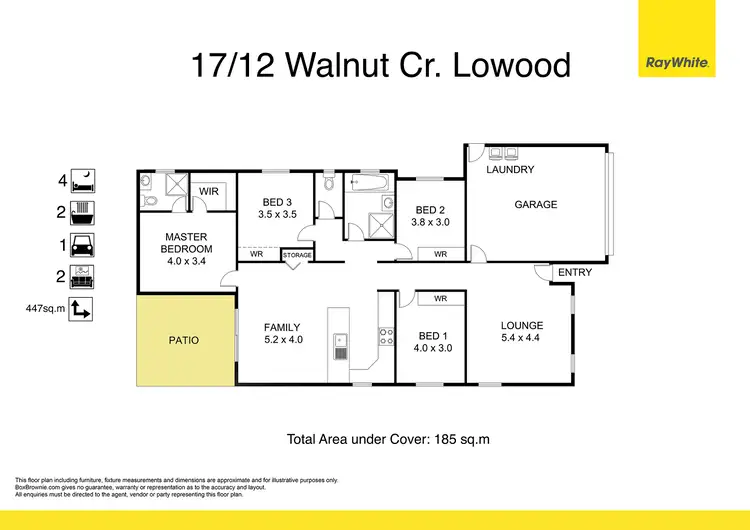 Floorplan of Homely house listing, 17/12 Walnut Crescent, Lowood QLD 4311