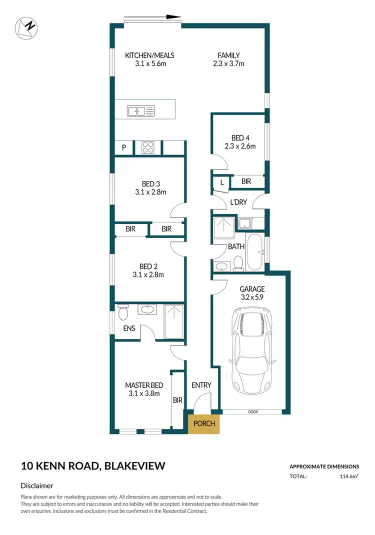 Floorplan of Homely house listing, 10 Kenn Road, Blakeview SA 5114