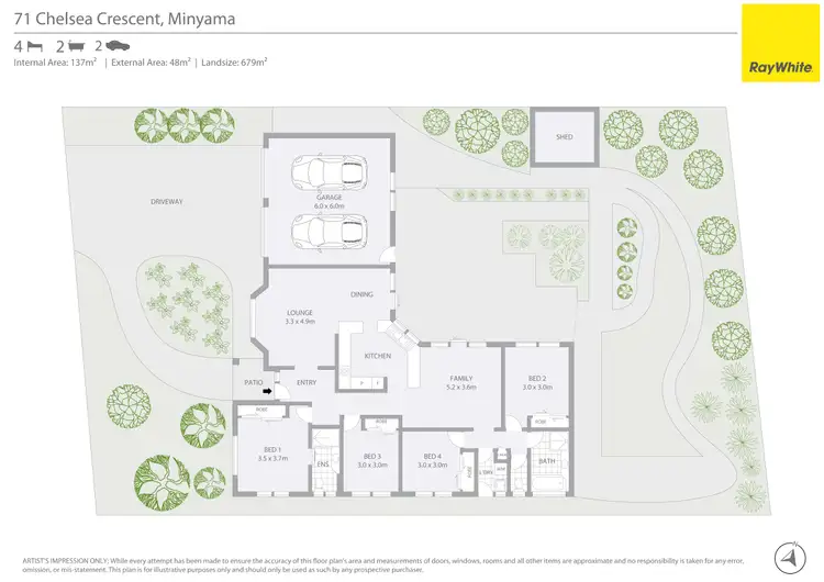 Floorplan of Homely house listing, 71 Chelsea Crescent, Minyama QLD 4575