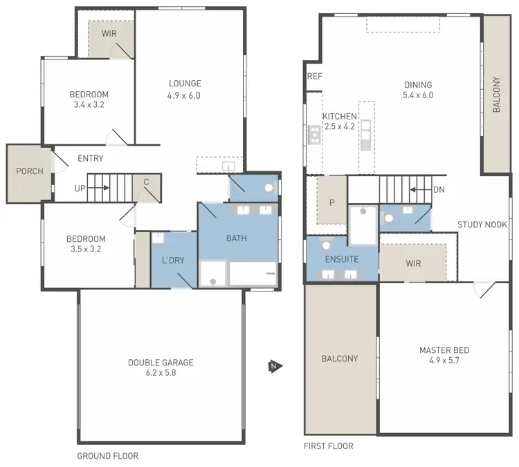 Floorplan of Homely townhouse listing, 12/13 Greville Street, Caroline Springs VIC 3023