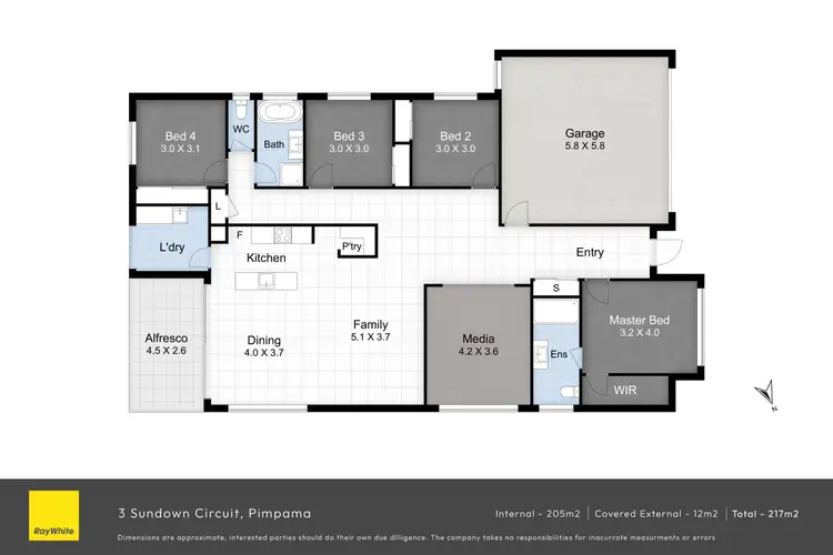 Floorplan of Homely house listing, 3 Sundown Circuit, Pimpama QLD 4209