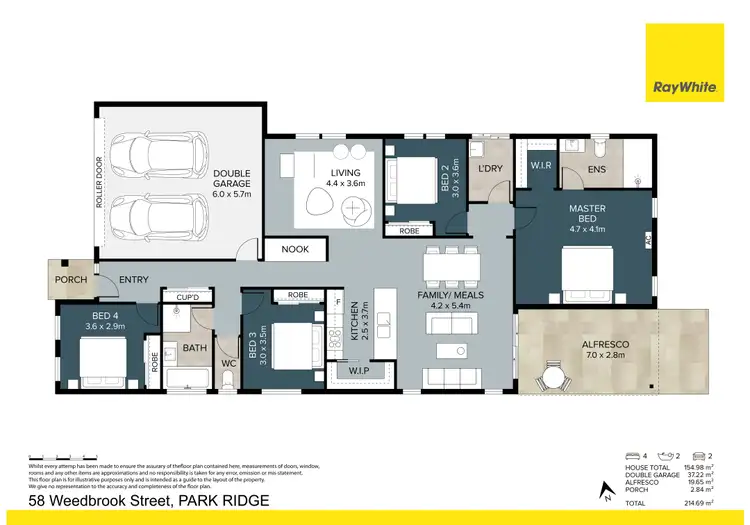 Floorplan of Homely house listing, 58 Weedbrook Street, Park Ridge QLD 4125