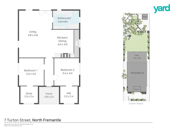 Floorplan of Homely house listing, 7 Turton Street, North Fremantle WA 6159