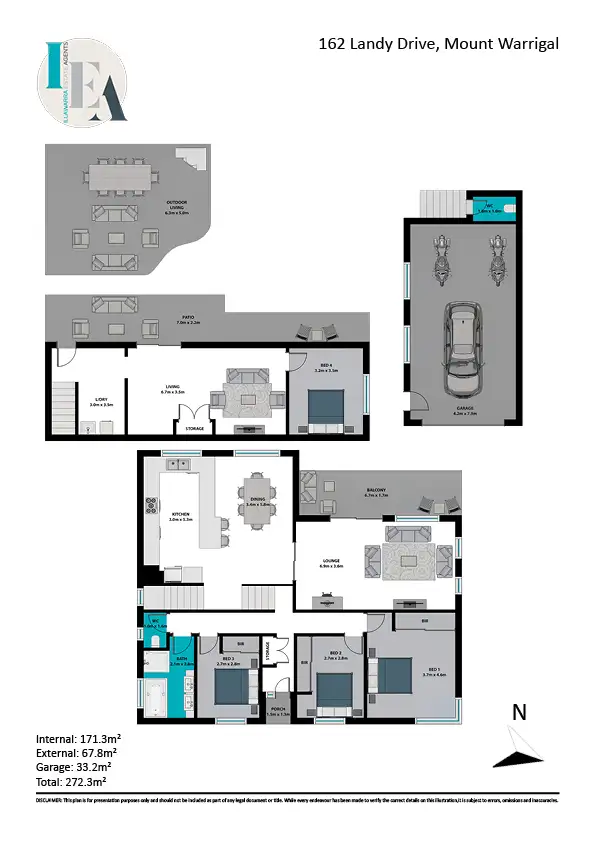 Floorplan of Homely house listing, 162 Landy Drive, Mount Warrigal NSW 2528