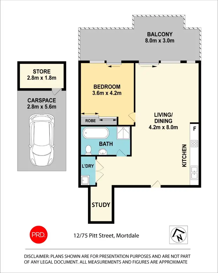 Floorplan of Homely apartment listing, 12/75-77 Pitt Street, Mortdale NSW 2223