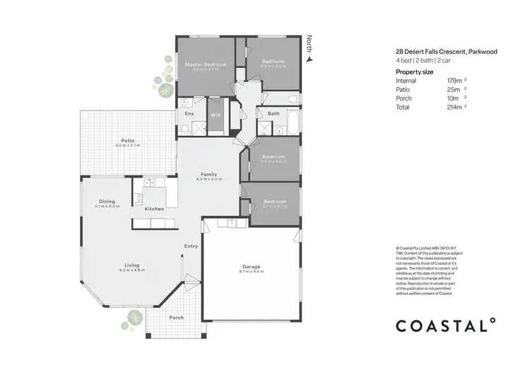 Floorplan of Homely house listing, 28 Desert Falls Crescent, Parkwood QLD 4214