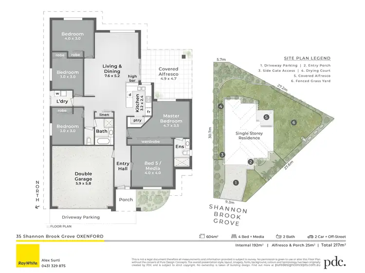 Floorplan of Homely house listing, 35 Shannon Brook Grove, Oxenford QLD 4210
