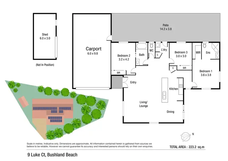 Floorplan of Homely house listing, 9 Luke Court, Bushland Beach QLD 4818