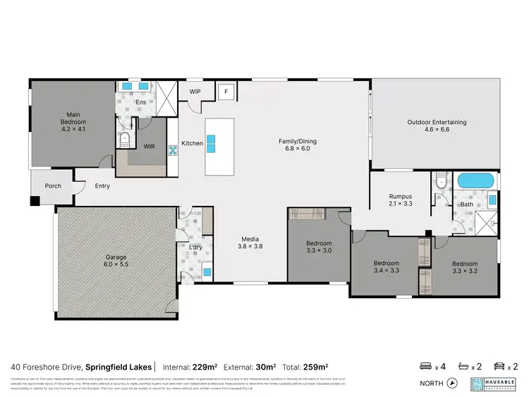 Floorplan of Homely house listing, 40 Foreshore Drive, Springfield Lakes QLD 4300