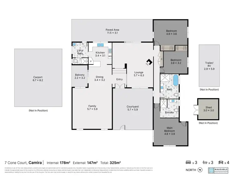 Floorplan of Homely house listing, 7 Cone Court, Camira QLD 4300