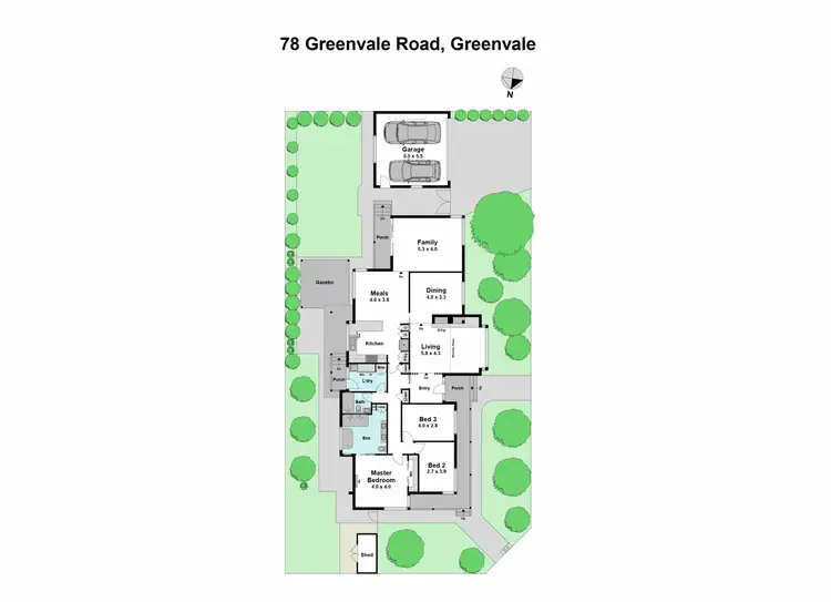 Floorplan of Homely house listing, 78 Greenvale Drive, Greenvale VIC 3059