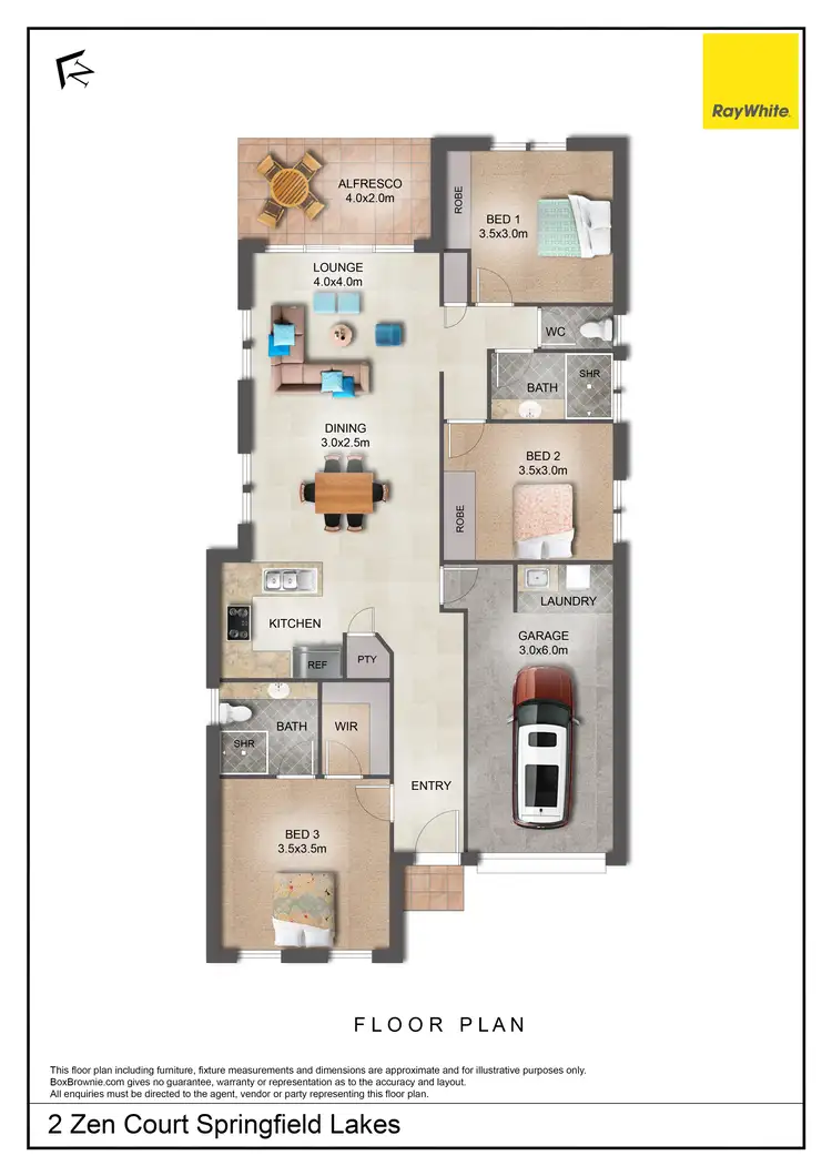 Floorplan of Homely house listing, 2 Zen Court, Springfield Lakes QLD 4300