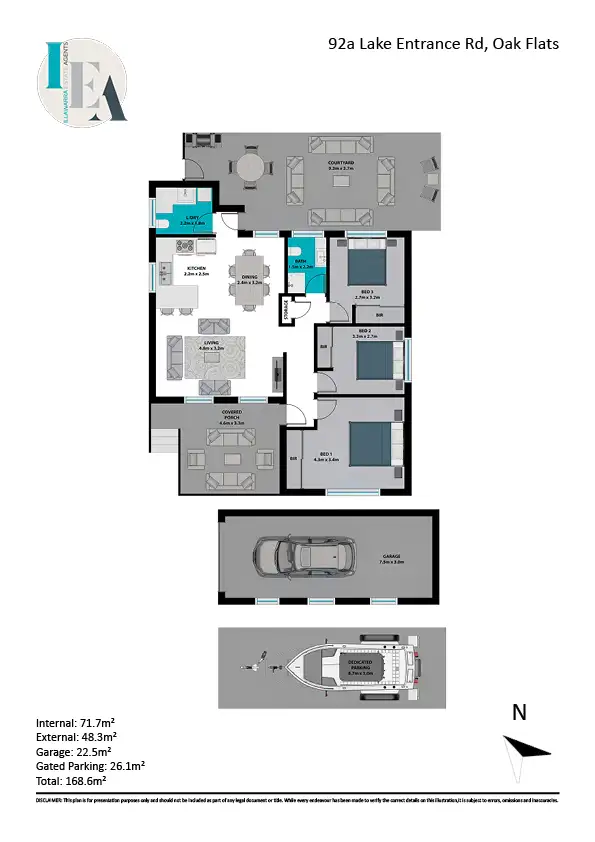 Floorplan of Homely villa listing, 92A Lake Entrance Road, Oak Flats NSW 2529