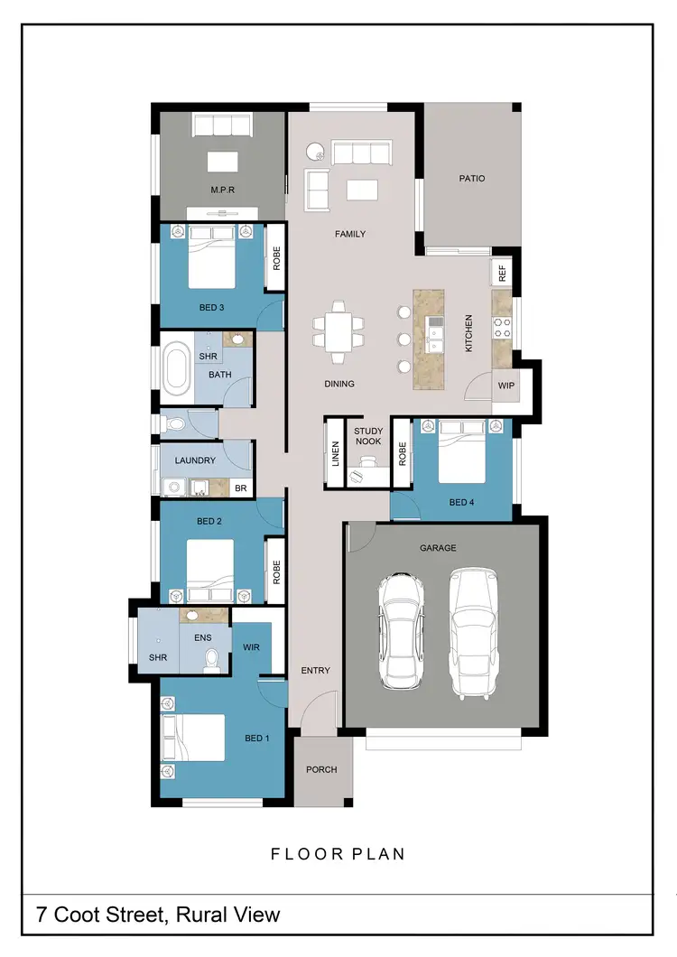 Floorplan of Homely house listing, 7 Coot Street, Rural View QLD 4740