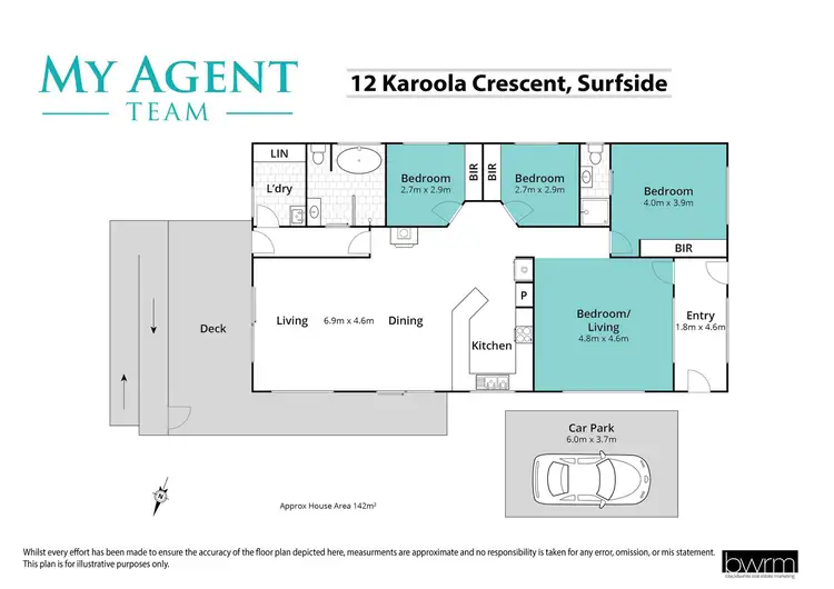 Floorplan of Homely house listing, 12 Karoola Crescent, Surfside NSW 2536