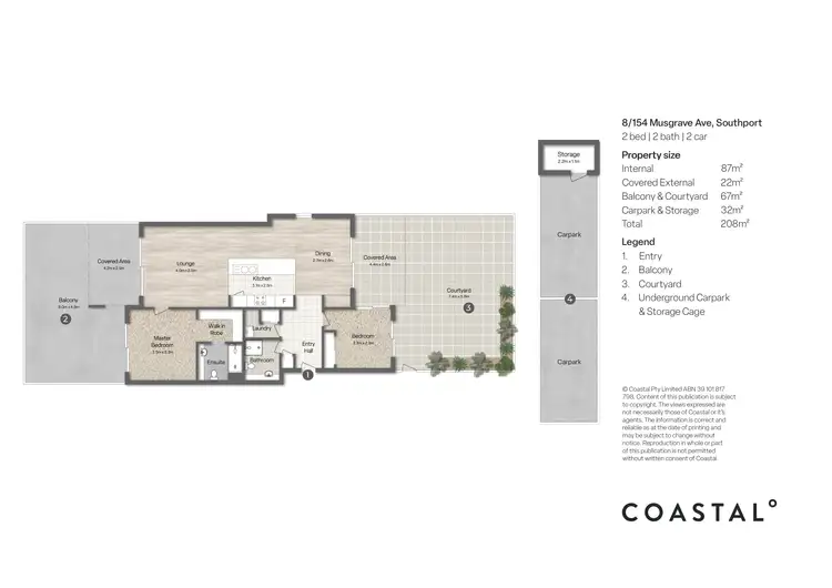 Floorplan of Homely apartment listing, 8/154 Musgrave Avenue, Southport QLD 4215