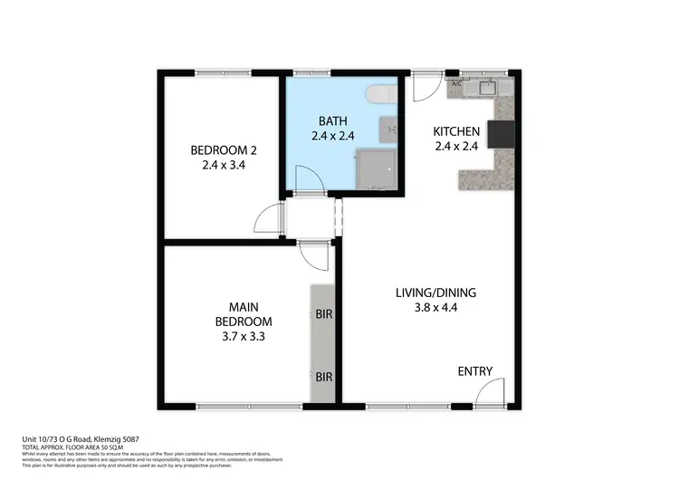 Floorplan of Homely apartment listing, 10/73 O.G Road, Klemzig SA 5087