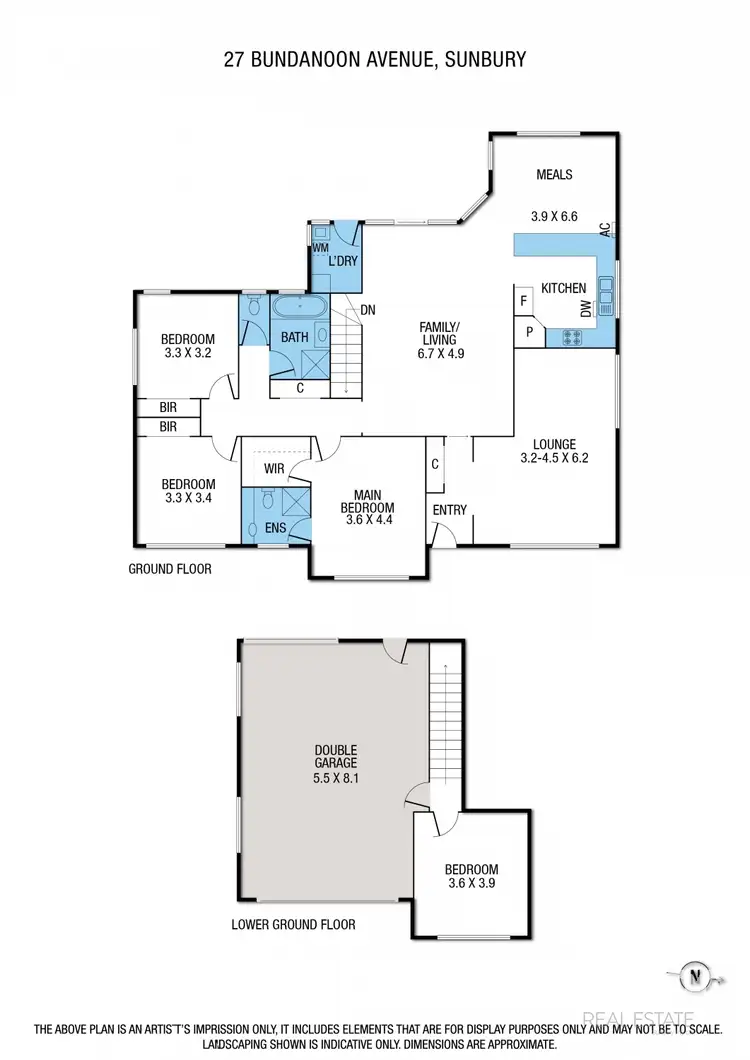 Floorplan of Homely house listing, 27 Bundanoon Avenue, Sunbury VIC 3429
