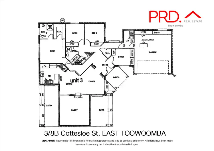 Floorplan of Homely unit listing, 3/8B Cottesloe Street, East Toowoomba QLD 4350