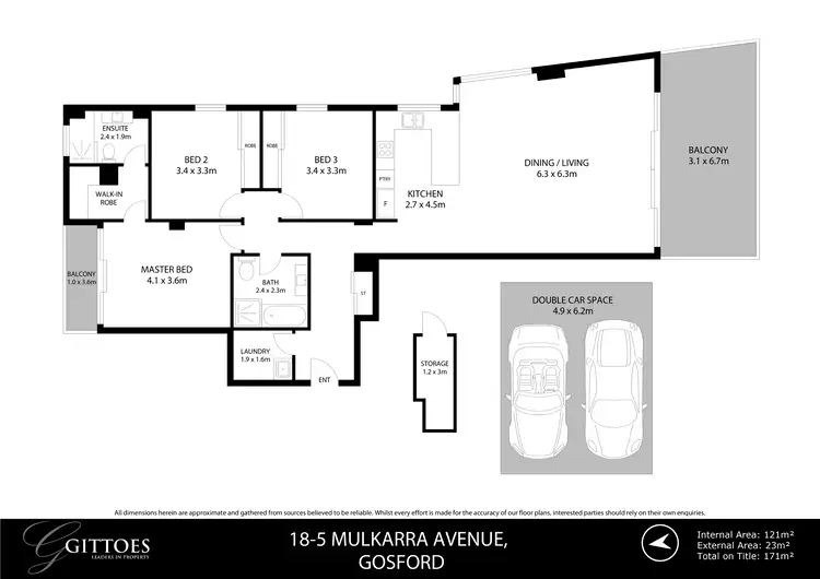 Floorplan of Homely unit listing, 18/5 Mulkarra Avenue, Gosford NSW 2250