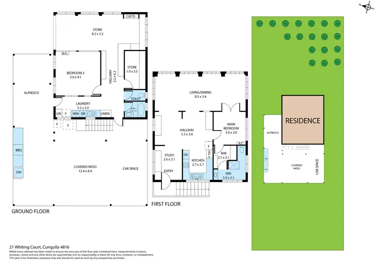 Floorplan of Homely house listing, 21 Whiting Court, Cungulla QLD 4816
