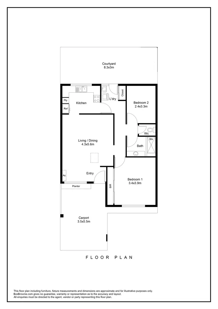 Floorplan of Homely unit listing, 6/19-21 Caledonian Avenue, Maylands WA 6051