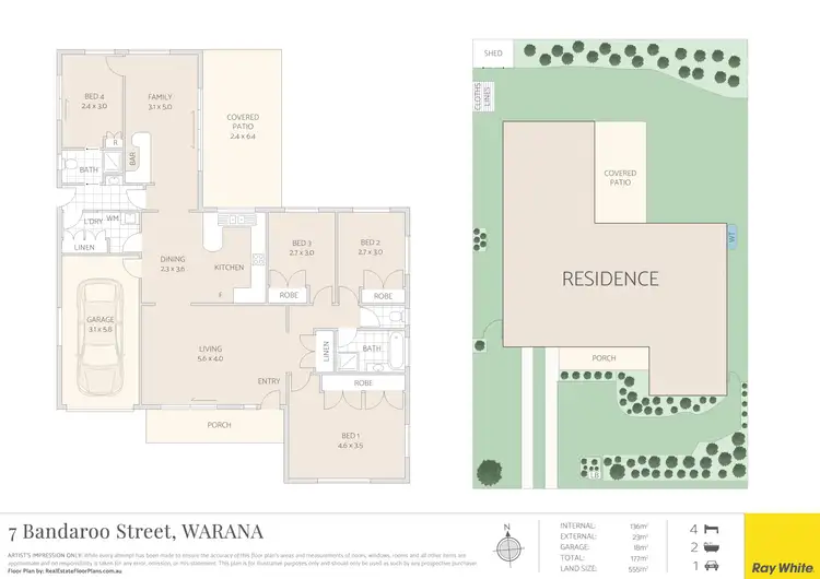 Floorplan of Homely house listing, 7 Bandaroo Street, Warana QLD 4575