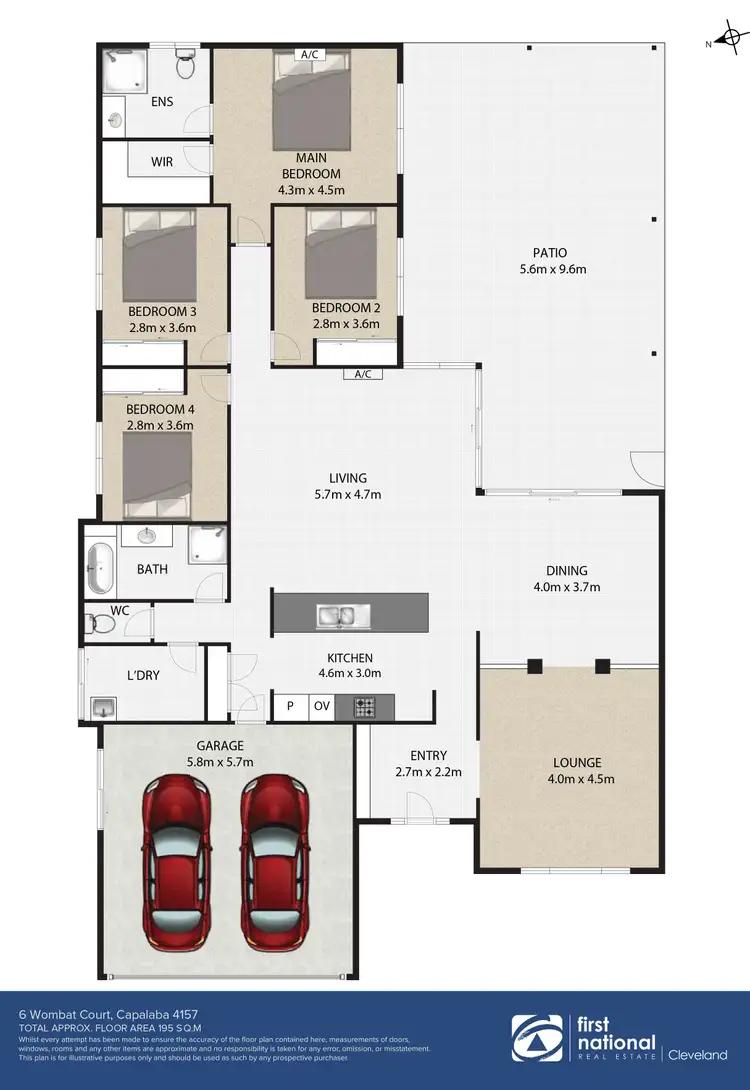 Floorplan of Homely house listing, 6 Wombat Court, Capalaba QLD 4157