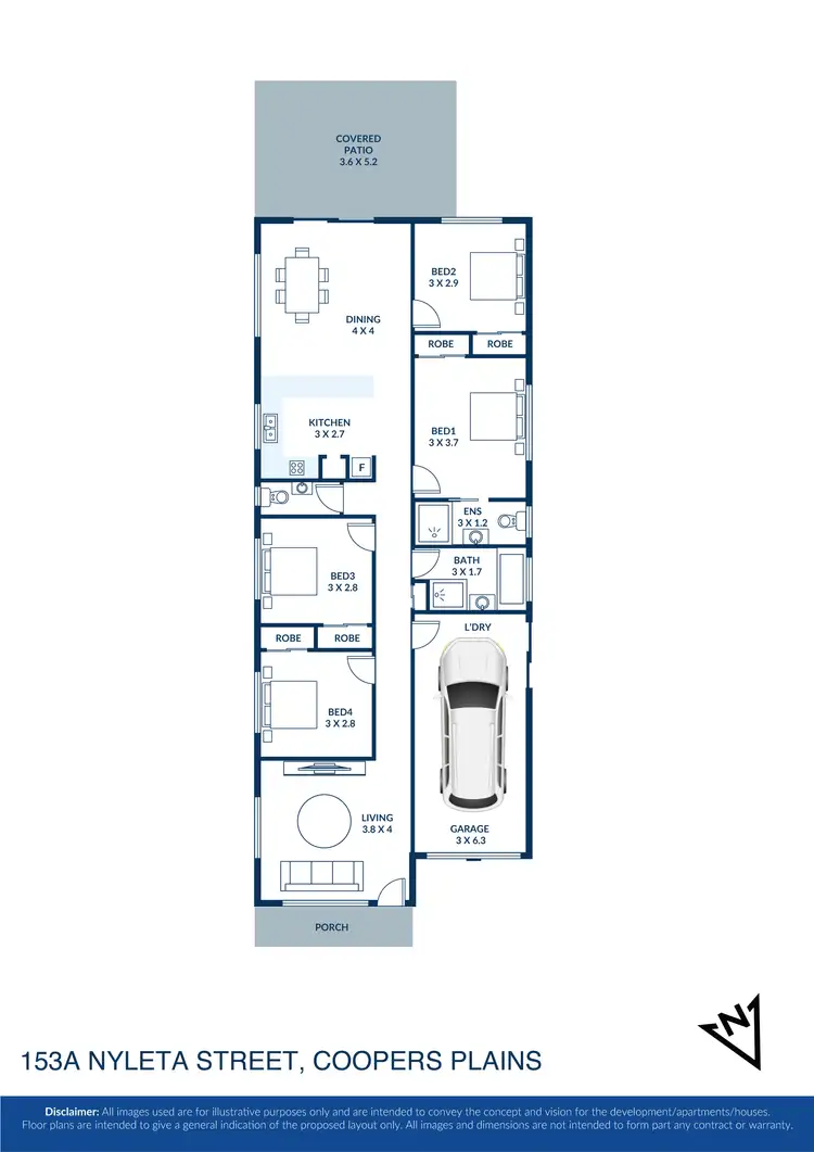 Floorplan of Homely house listing, 153A Nyleta Street, Coopers Plains QLD 4108