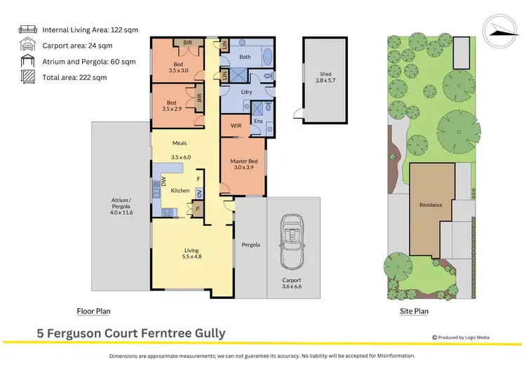 Floorplan of Homely house listing, 5 Ferguson Court, Ferntree Gully VIC 3156