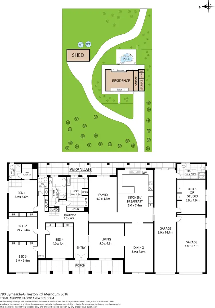 Floorplan of Homely rural property listing, 790 Byrneside-Gilleston Road, Merrigum VIC 3618