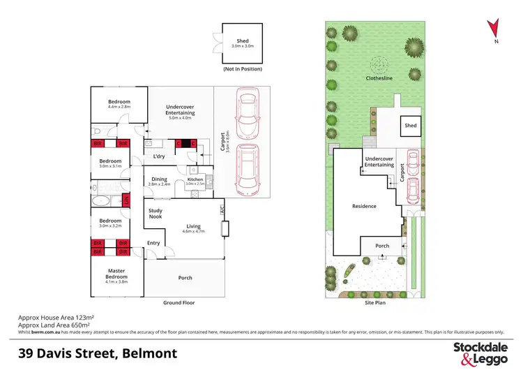 Floorplan of Homely house listing, 39 Davis Street, Belmont VIC 3216