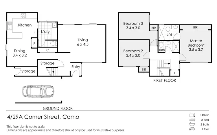 Floorplan of Homely house listing, 4/29A Comer Street, Como WA 6152