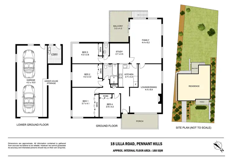 Floorplan of Homely house listing, 18 Lilla Road, Pennant Hills NSW 2120