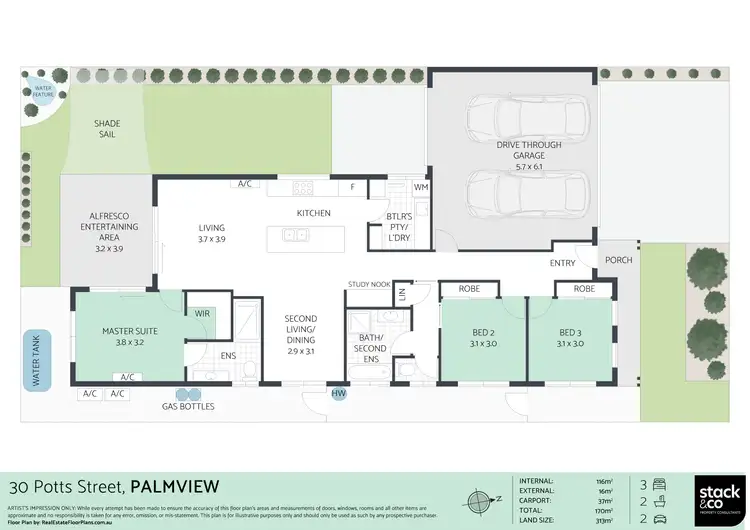 Floorplan of Homely house listing, 30 Potts Street, Palmview QLD 4553