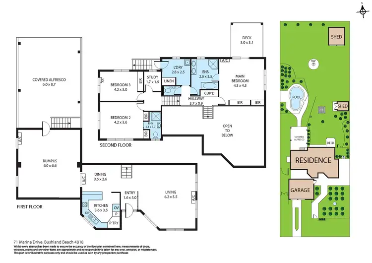 Floorplan of Homely house listing, 71 Marina Drive, Bushland Beach QLD 4818