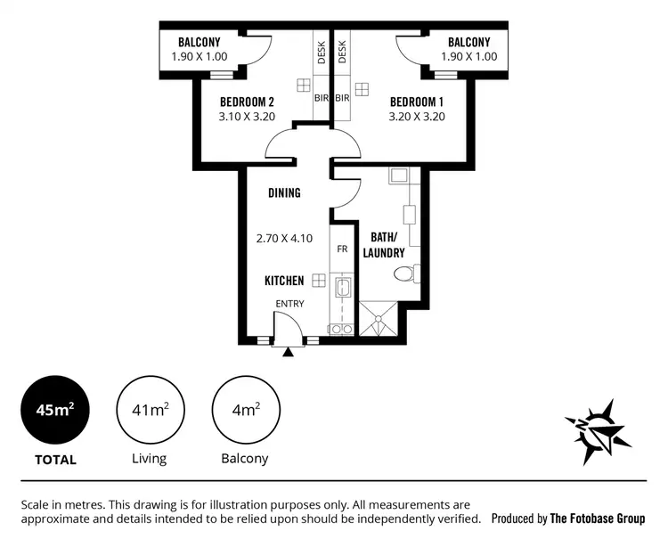 Floorplan of Homely apartment listing, 404/235-237 Pirie Street, Adelaide SA 5000