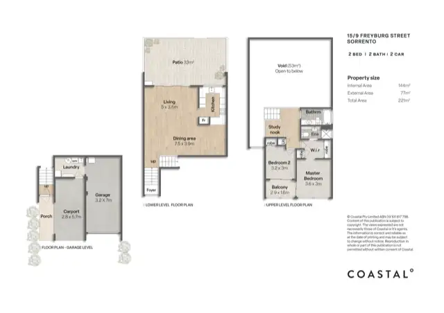 Floorplan of Homely townhouse listing, 15/9 Freyburg Street, Sorrento QLD 4217