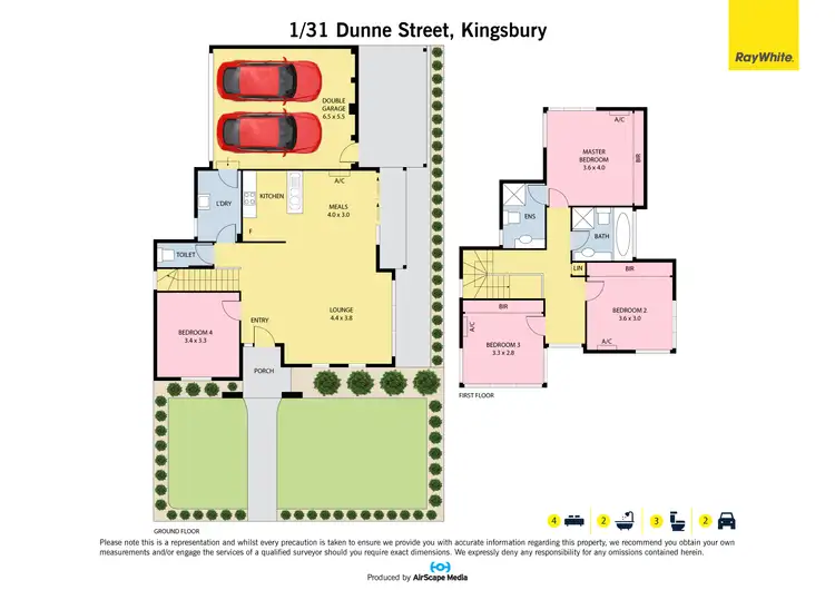 Floorplan of Homely townhouse listing, 1/31 Dunne Street, Kingsbury VIC 3083