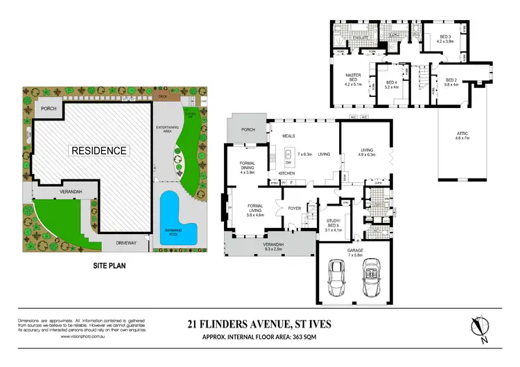 Floorplan of Homely house listing, 21 Flinders Avenue, St Ives NSW 2075