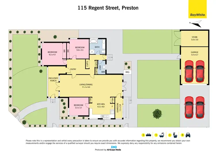Floorplan of Homely house listing, 115 Regent Street, Preston VIC 3072