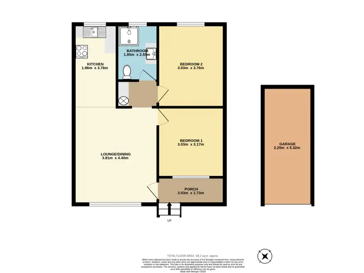 Floorplan of Homely unit listing, 4/3 St Lukes Avenue, Brownsville NSW 2530
